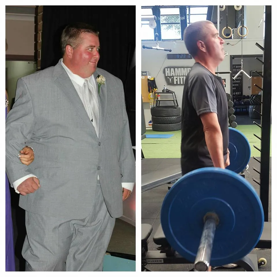 Client before and after transformation 1 at East 2 West Fitness